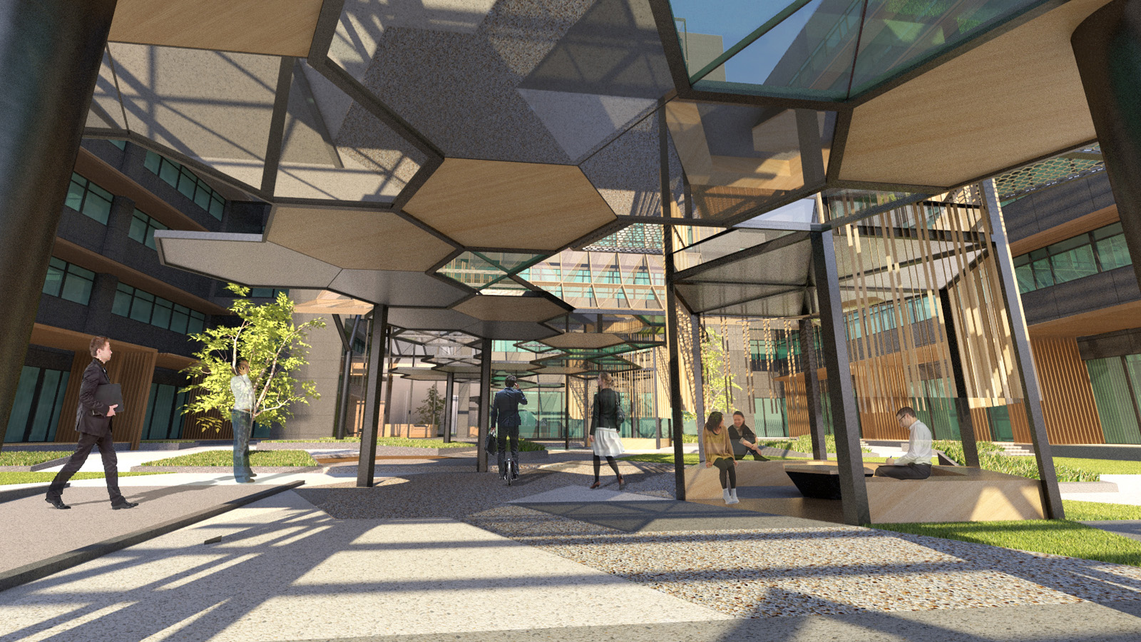 NEC Plaza entrance